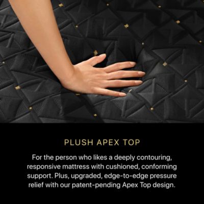 Black Hybrid Series Four Plush Apex Top Mattress