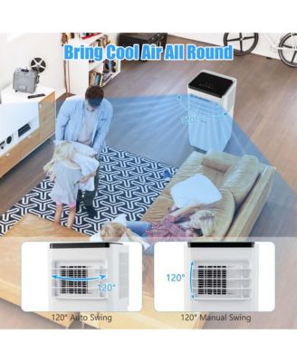  8000 BTU Portable Air Conditioner Cools up to 250 Sq.Ft with Fan & Dehumidifier 5000 BTU(8000BTU ASHRAE)