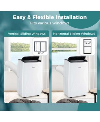  12000 BTU Portable Air Conditioner with Heat Smart WiFi Enabled Home AC Unit 8000 BTU(12000BTU ASHRAE)