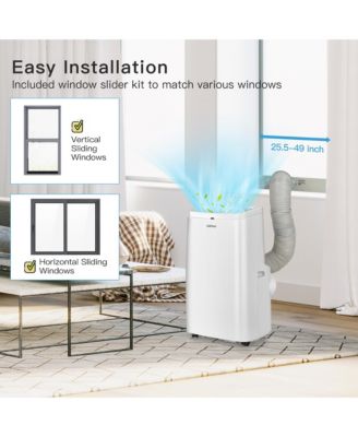  12000BTU Portable Air Conditioner 3-in-1 Air Cooler Fan Dehumidifier w/ Remote
