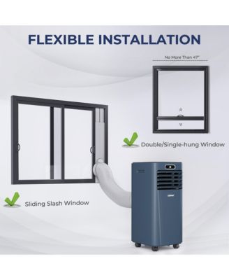 8000 BTU Portable Air Conditioner with Remote Control 3-in-1 Air Cooler with Drying