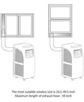  8,000BTU Portable Air Conditioner & Dehumidifier Function Remote