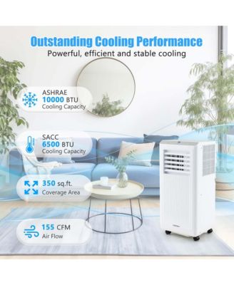  6500 BTU(10000 BTU ASHRAE) Portable Air Conditioner 3-in-1 Freestanding Air Cooler with Dehumidifier