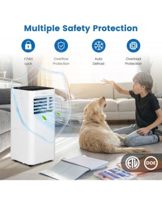  10000 BTU Portable Air Conditioner 4-in-1 AC with Cool Fan Humidifier Sleep Mode
