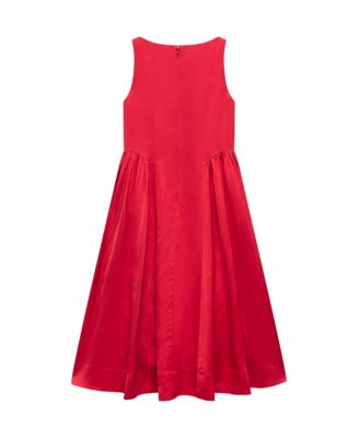  Women's Full Skirt Linen Dress