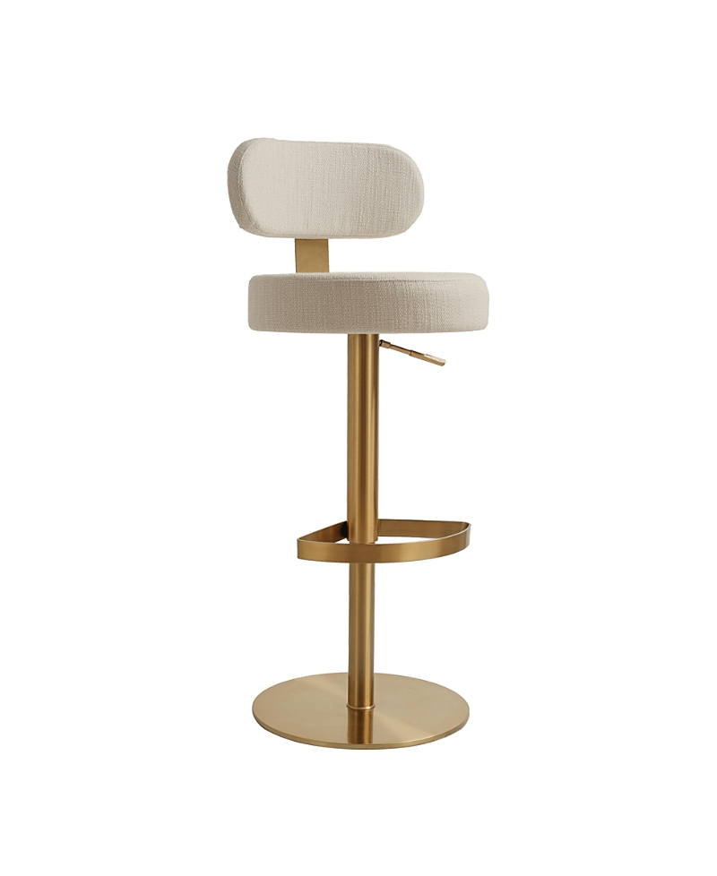 Tov Furniture Primrose Textured Performance Fabric Adjustable Stool In Multi