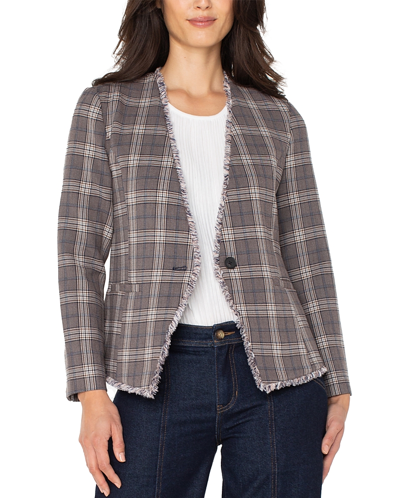 Liverpool Los Angeles Collarless Fitted Blazer