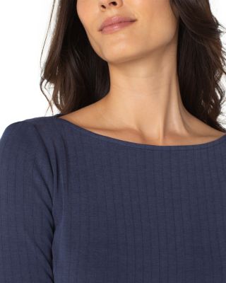 Boat Neck Long Sleeve Top 