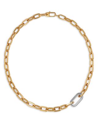 18K Yellow Gold Diamond (0.78 tcw) Oro Classic Necklace, 18"