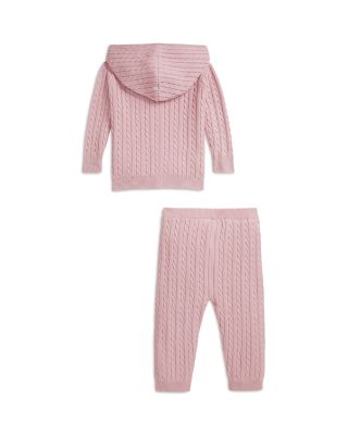 Girls' Mini Cable Full Zip Hoodie & Pant Set - Baby