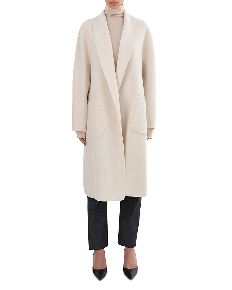 Lamarque Thara Cocoon Coat In White