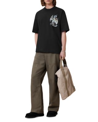 Oversized Dragon Wave Graphic Tee