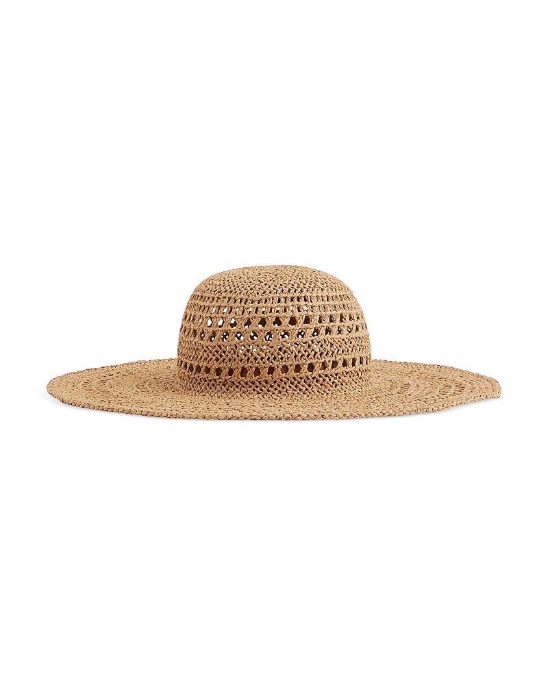 Reiss Rosie Straw Hat In Brown