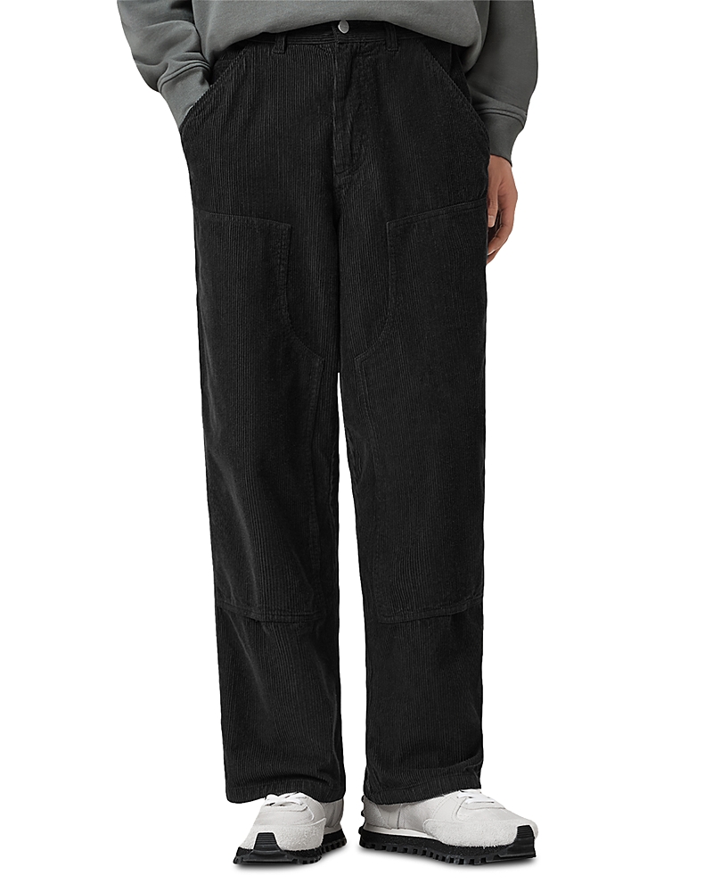 Allsaints Dunstan Relaxed Fit Trousers In Black