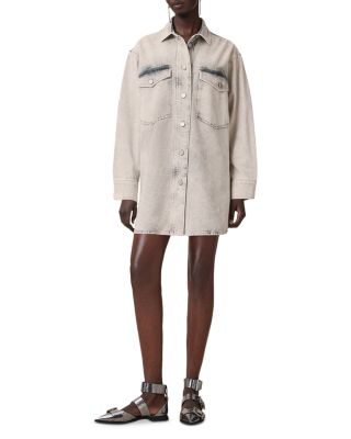 Faye Sparkle Denim Shirt Dress