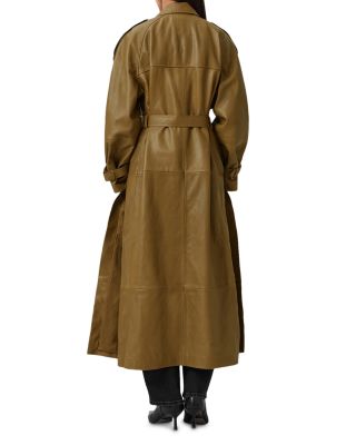 Reed Leather Trench Coat