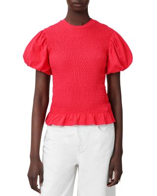 Dael Peplum Puff Sleeve Top