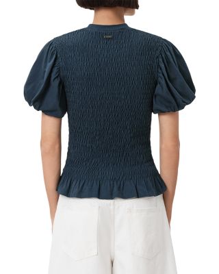 Dael Peplum Puff Sleeve Top