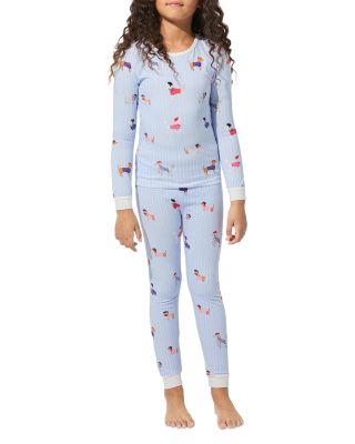 Girls' Cotton Knit Long Sleeve Pajama Set - Little Kid, Big Kid