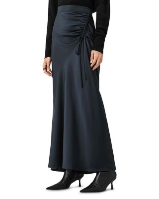 ALLSAINTS - Alexia Ruched Maxi Skirt