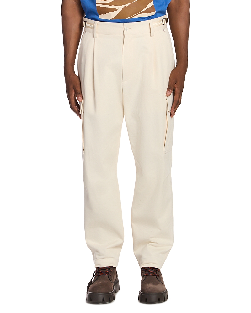 Moncler Cargo Trousers In White