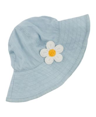 oh baby! - Sunhat - Lyocell Denim with Crotchet Daisy Applique