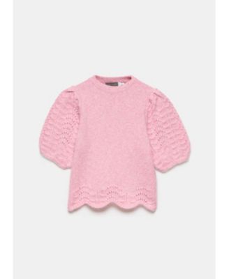  Women's Stitch Sleeve Knit Top