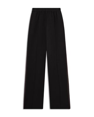 Petite Side Stripe Wide Leg Trousers