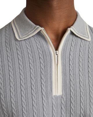 Jarvis Cable Knit Polo Shirt