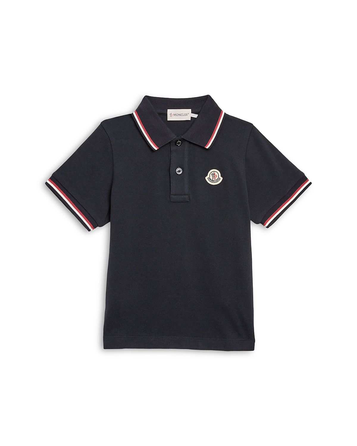 Moncler Boys' Maniche Ribbed Polo Shirt - Little Kid