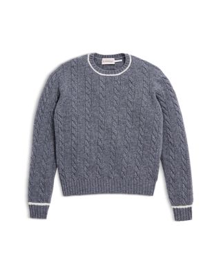 Boys' Crew Neck Cable Knit Sweater - Big Kid