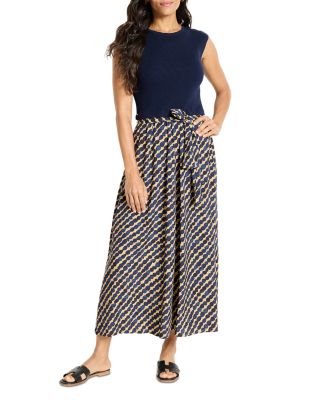 Pebble Dream Mixed Media Dress