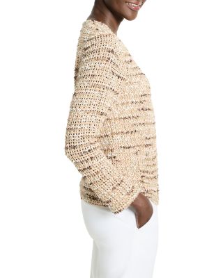 Tonal Mix Knit Jacket