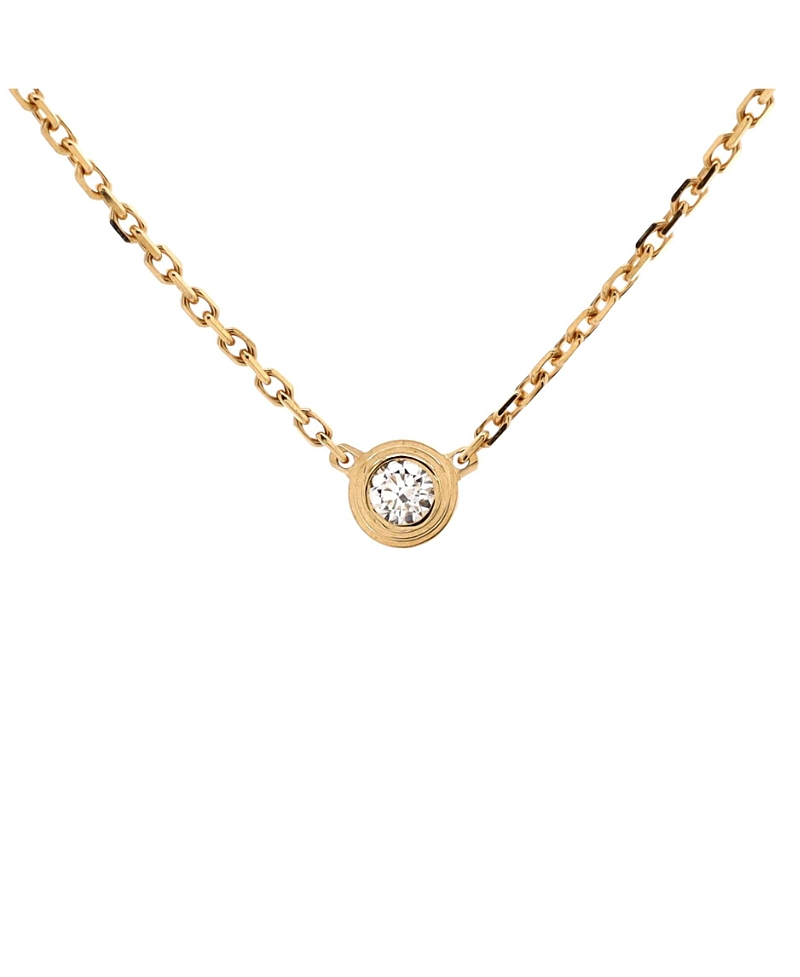 Pre-owned Pre-owned Cartier  Cartier Xs Cartier D'amour Pendant Necklace 18k Gold And Diamond
