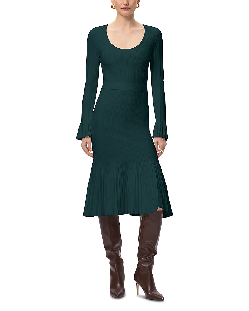 Herve Leger The Alena Dress In Green