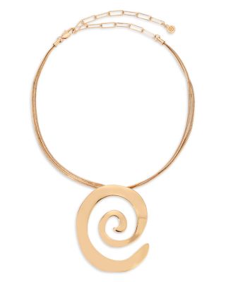 Ettika - Aura Swirl Pendant Necklace, 12"-17"