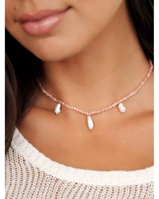 Ibiza Beaded Choker Necklace, 11.75&amp;quot;-17&amp;quot; 