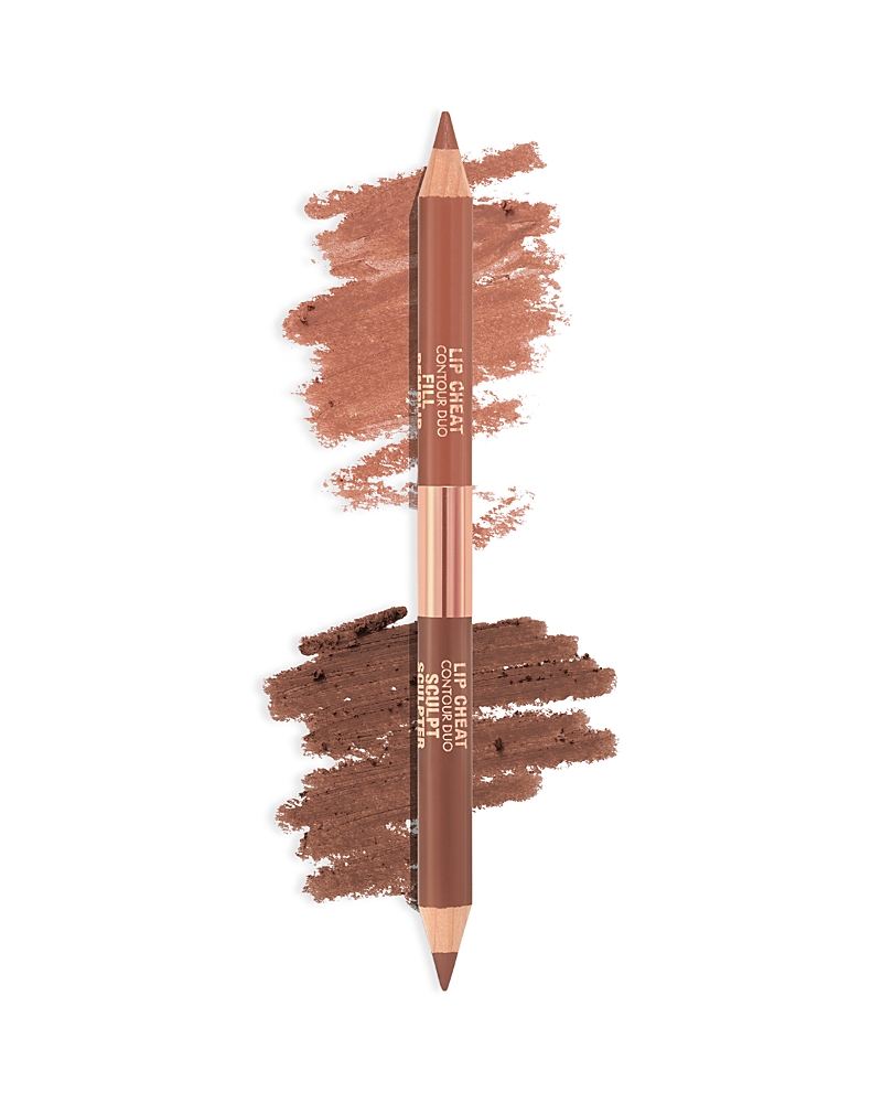 Charlotte Tilbury Super Nudes Lip Cheat Contour Duo Lip Liner In Brown
