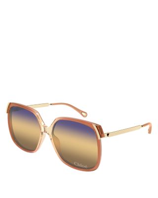 Aly Combi Square Sunglasses, 60mm