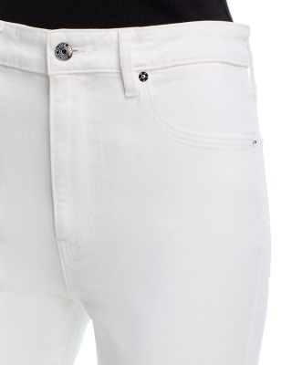 The Arrow High Rise Straight Jeans in White