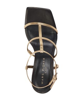 Women's Dennie Square Toe Strappy Mid Heel Sandals