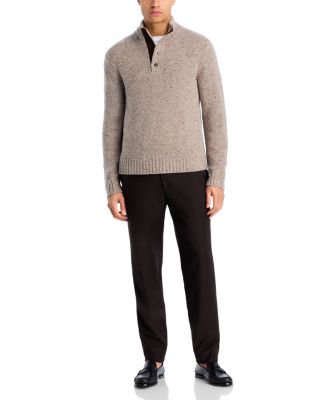 Donegal Button Placket Wool & Cashmere Sweater - Exclusive