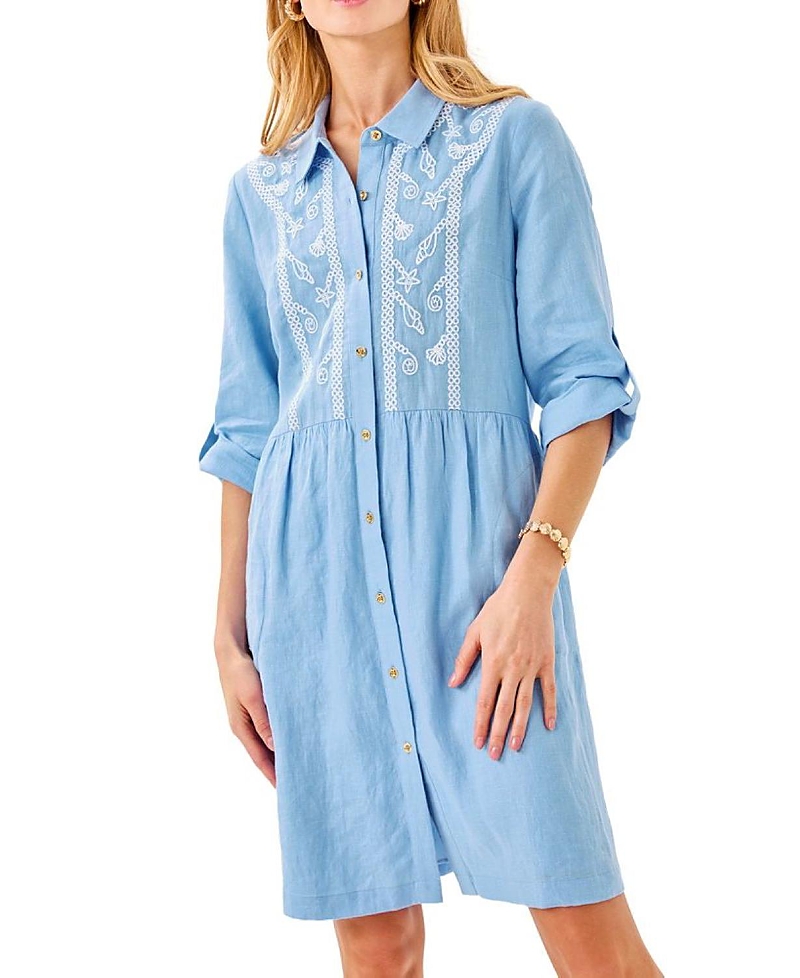 Lilly Pulitzer Shaela Mini Dress In Jacaranda Blue In Blue