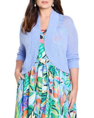 Plus Open Front Bolero Cardigan