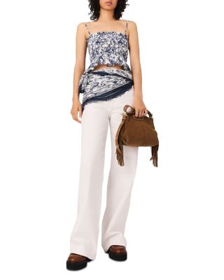 Fruit Printed Smocked Top