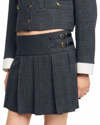 Mini Rhinestone Suit Skirt