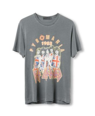  Unisex Def Leppard Pyromania Vintage Tee