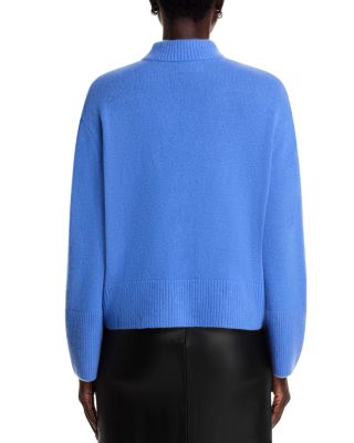 100% Cashmere Long Sleeve Mock Neck Pullover- Exclusive