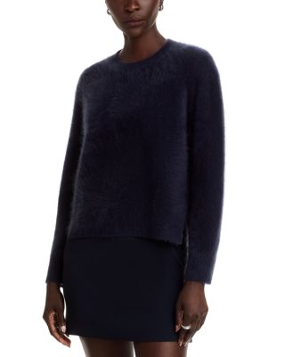 100% Cashmere Brushed Saddle Shoulder Sweater - Exclusive