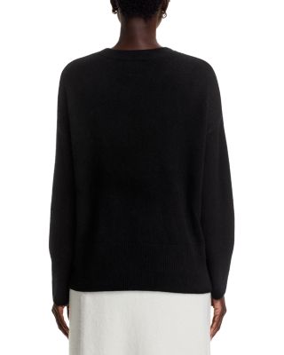 100% Cashmere Drop Shoulder Long Sleeve Crewneck Pullover - Exclusive